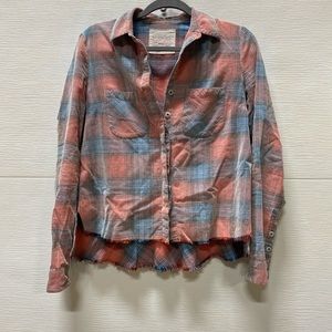 Free People Flannel Top “We The Free” Collection